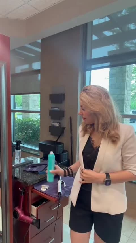 Shirin in her salon